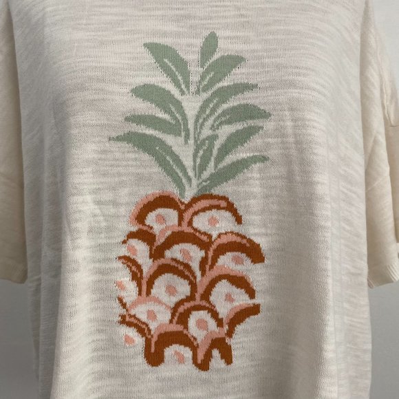 NWT LOFT Pineapple Top - Picture 3 of 5